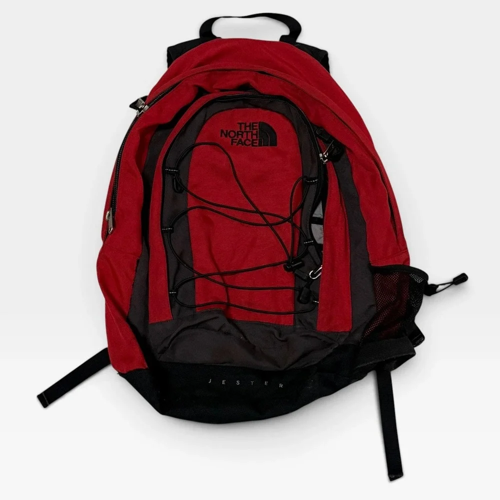 The North Face Jester Backpack Bungee Storage Red